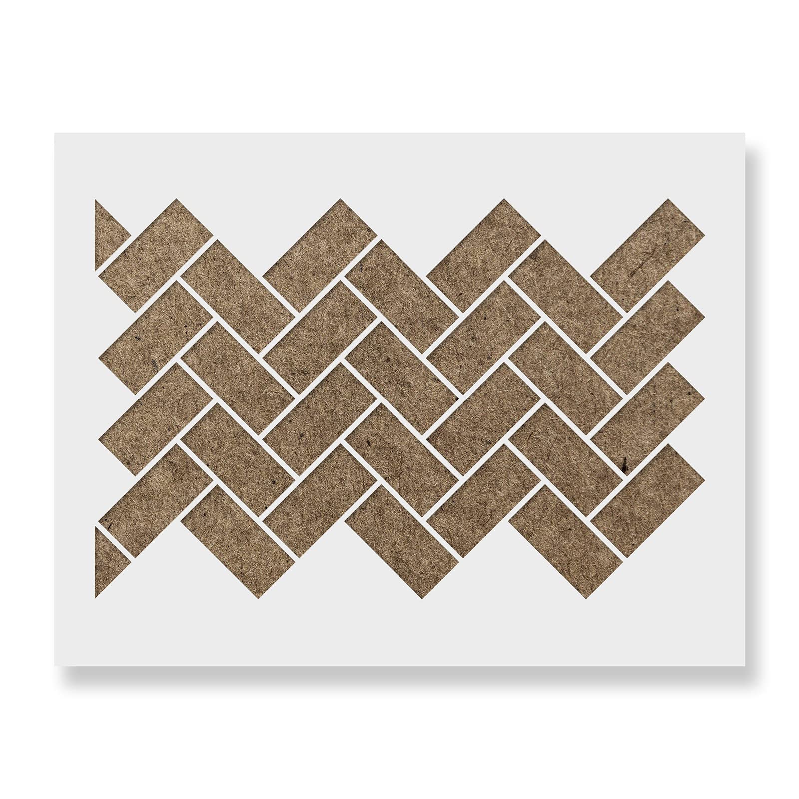 Basic Brick Angle Pattern Wall Stencil - Decorate Your Home for Less - Use This Large Wall Stencil to Add A Designer Touch to Your Room! (B0961RYC78) Amazon Price History, Amazon Price Tracker