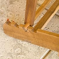 Vista 5 de Halley Adirondack silla reclinable de madera con reposapies