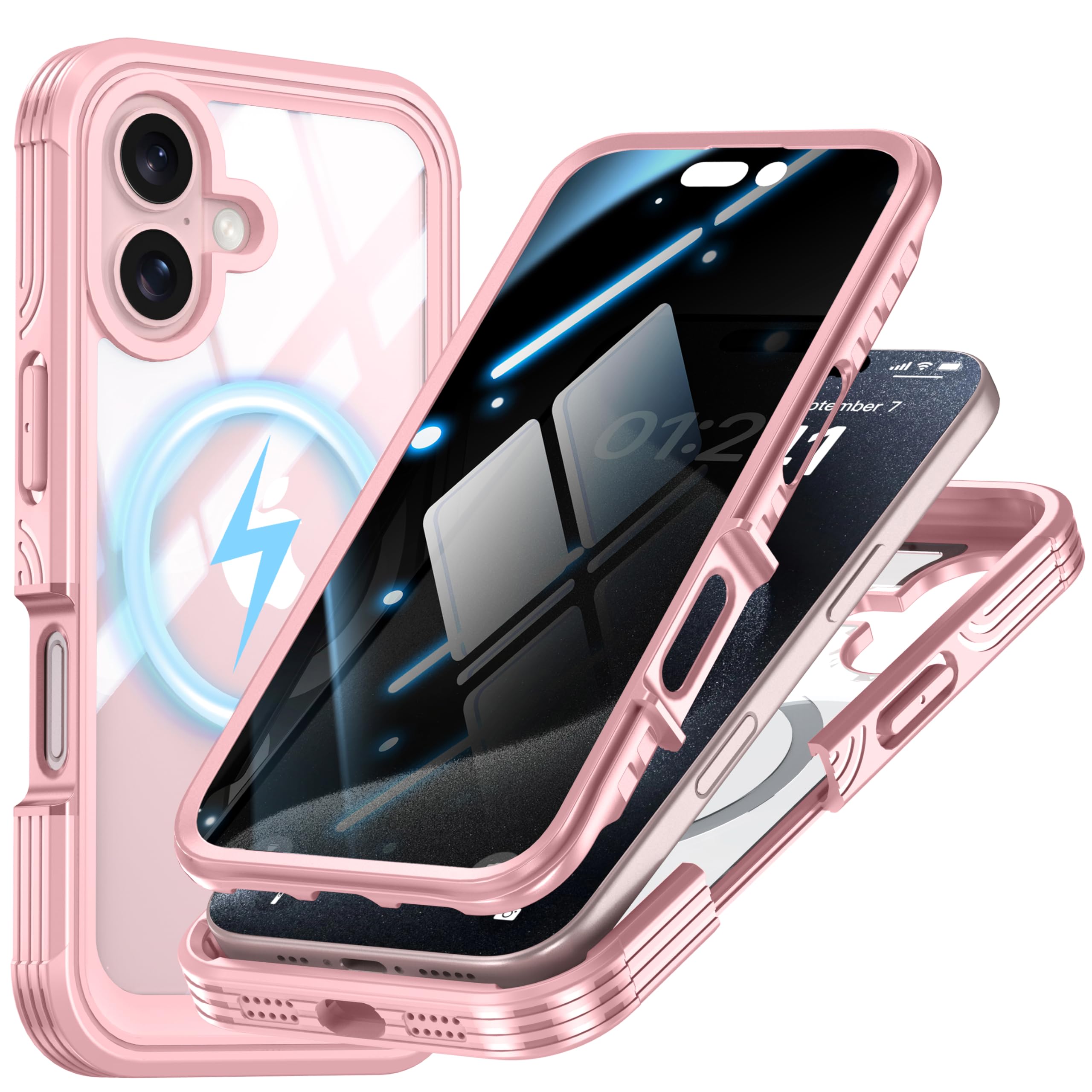 Photo 1 of SCQRICY Magnetic Privacy Case for iPhone 16 Plus