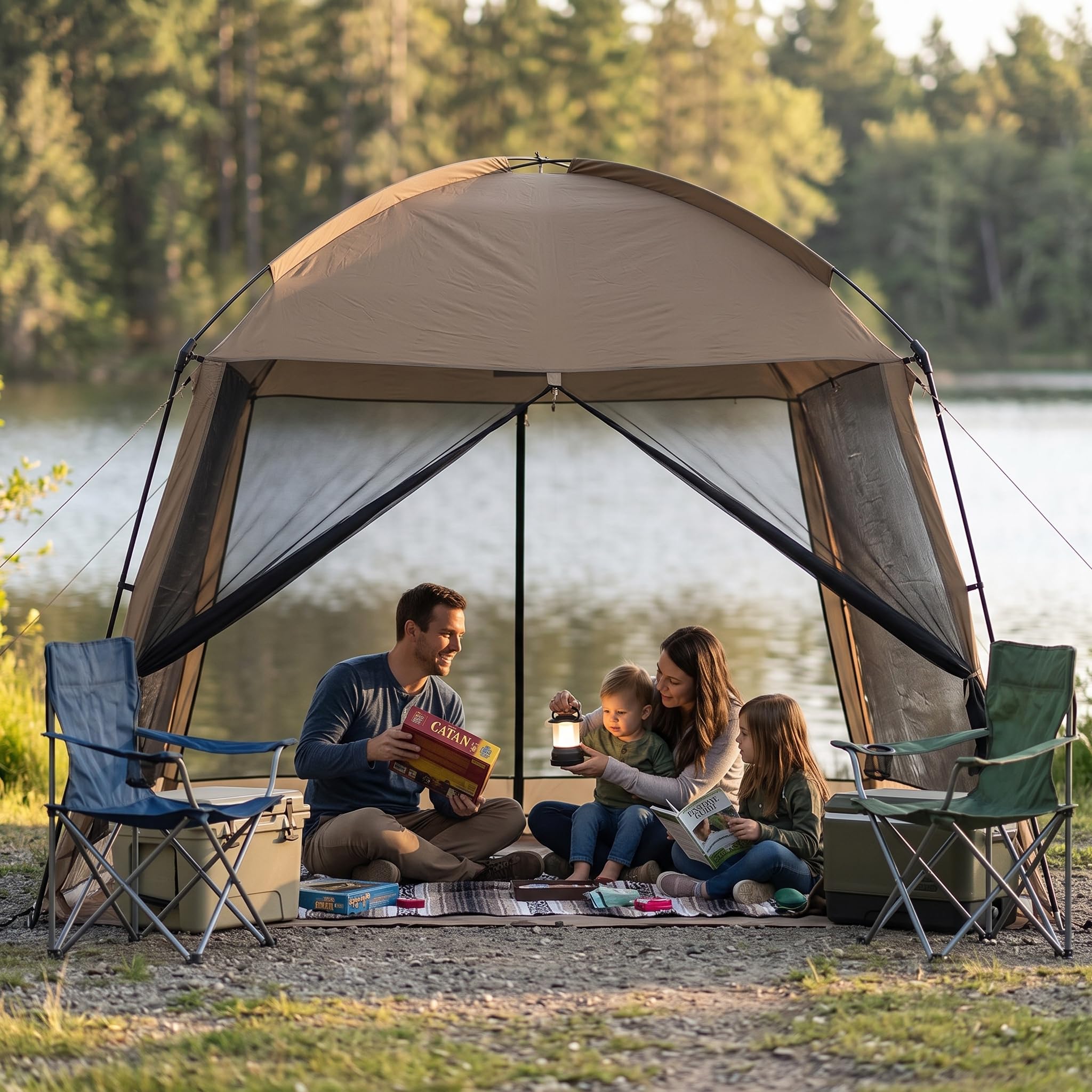 Campeggio Versatile per Tutte le Stagioni, Riparo Outdoor Impermeabile per Campeggiatori, Style 2
