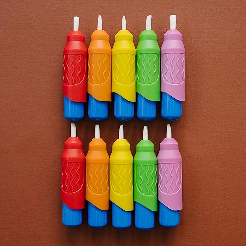 Miniatura 7 de Kanga Toys - Juego de 10 pinceles de agua multicolor, para pintar con pinceles de agua, bolígrafos Wow de repuesto para libros de dibujo o tapetes
