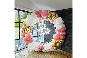 Lovely Dusty Pink and Gold Balloon Garland Kit for Girls' Sweet 16,...