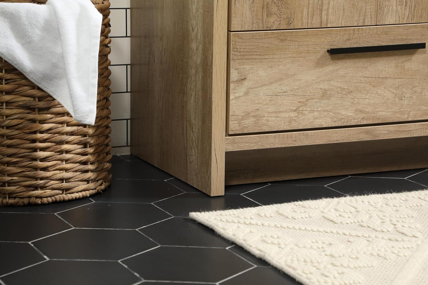 30 Single Bathroom Vanity, Soft-Close, Natural Oak