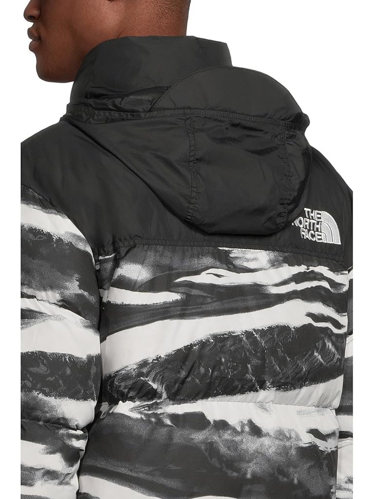 White The North Face 1996 Retro Nuptse Jacket-Print