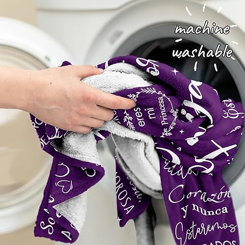 Miniatura 6 de Fouca Regalo de cumpleaños para mi hija, regalos para la mejor hija de mamá papá a hija manta de 60 x 50 pulgadas, regalos de graduación de Navidad,