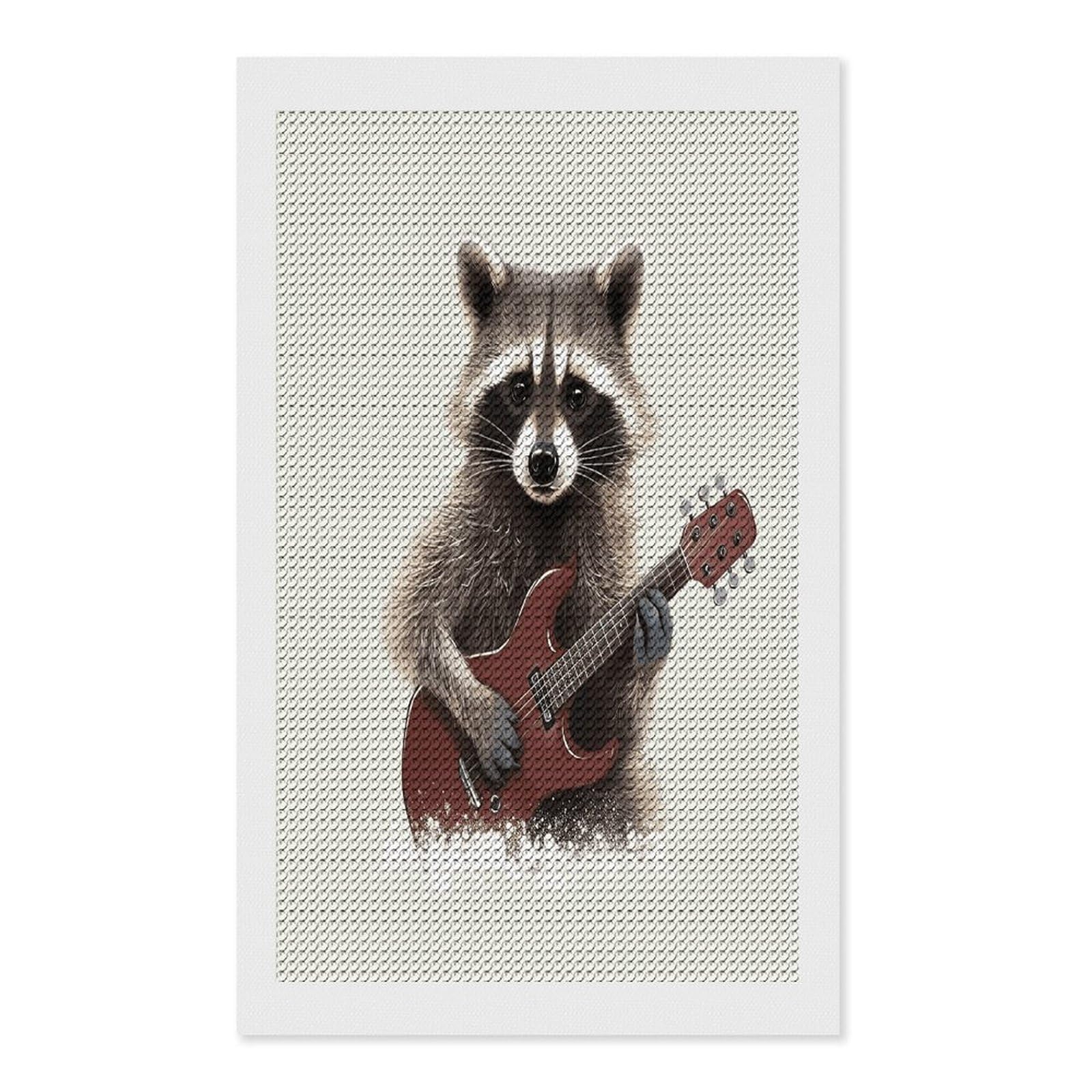FekiLoot Diamond Art Kits for Adults, DIY 5D Funny Raccoon Diamond Painting Kits for Beginners, Full Round Drill Diamond Dots Painting Gem Art Crafts for Home Wall Decor & Gift 12"x20"