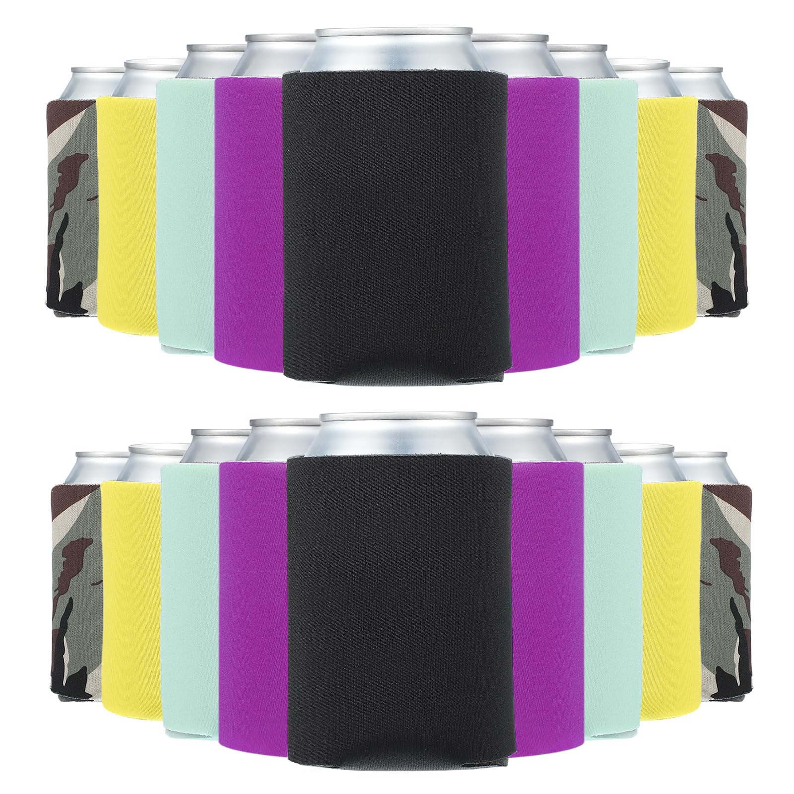 PATIKIL Blank Beer Can Cooler Sleeves