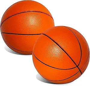 Mini 5” Orange Foam Basketballs for Skywalker Sports Trampoline Basketball Hoop Game | Replacement Foam Basketballs for Trampoline Basketball Sets | Set of 2 Balls