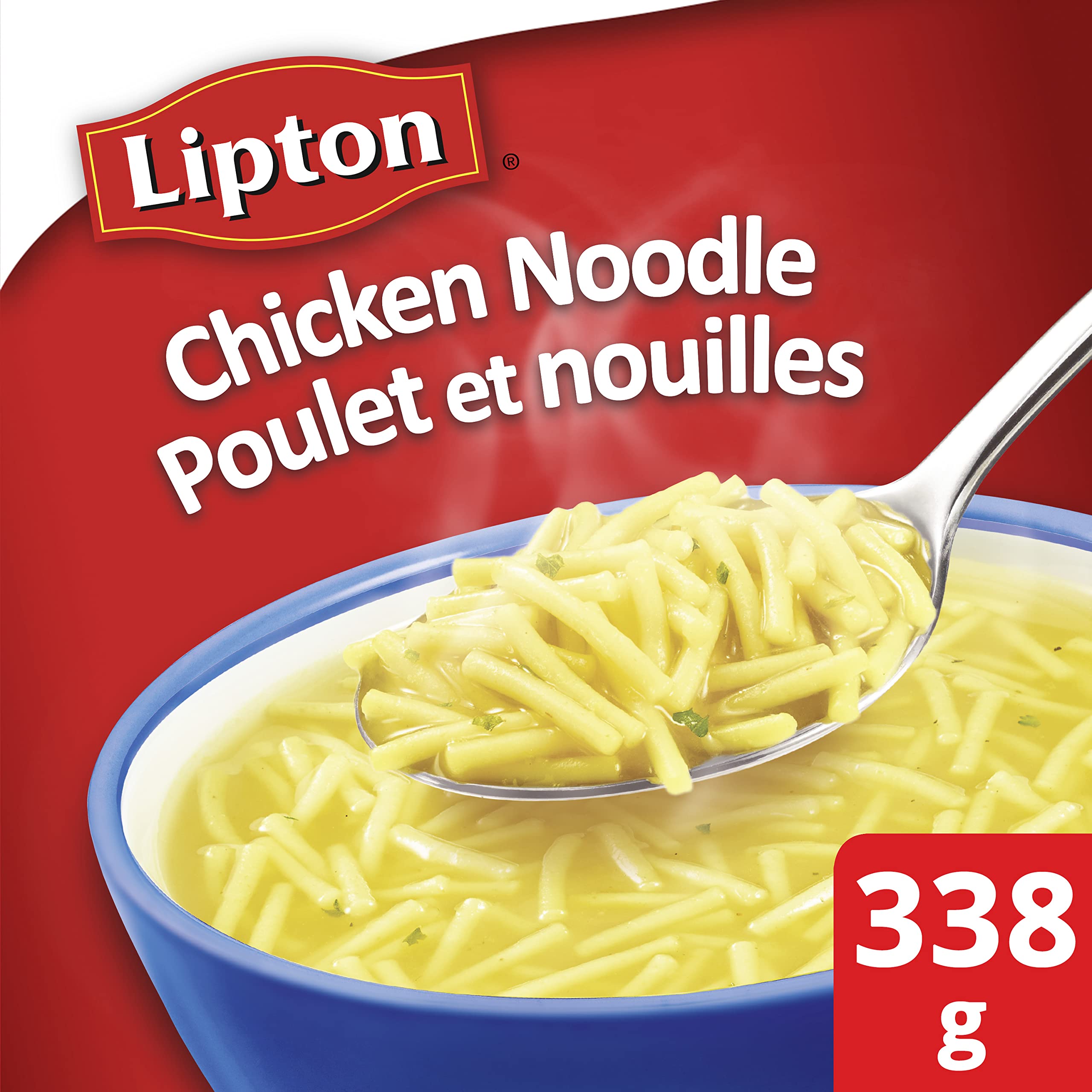 Lipton Dry Soup Mix For An Easy Delicious Classic Noodle Soup Chicken Noodle Low Fat And No Artificial Flavours 338 g - 3