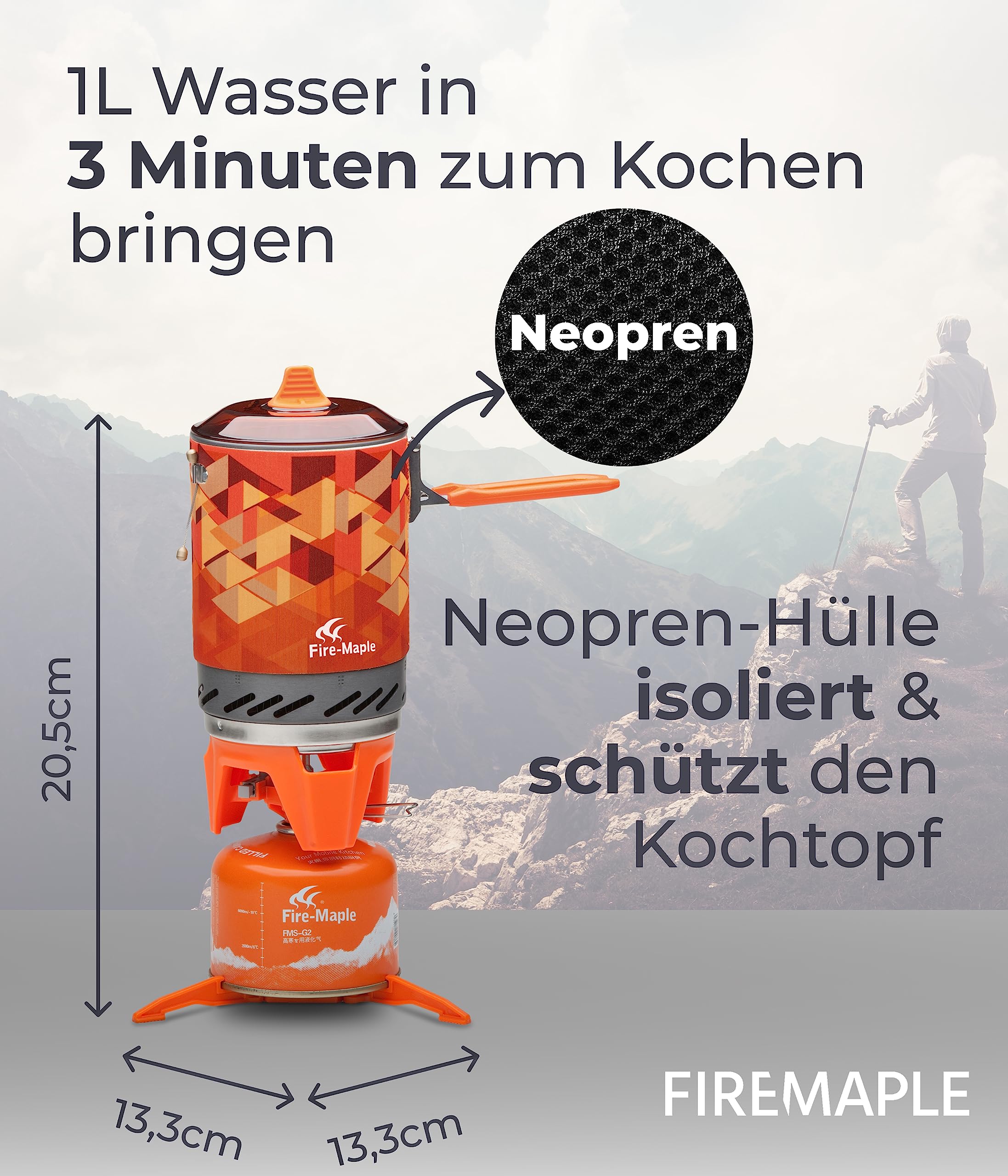 Star X2 Orange Gaskocher-Set