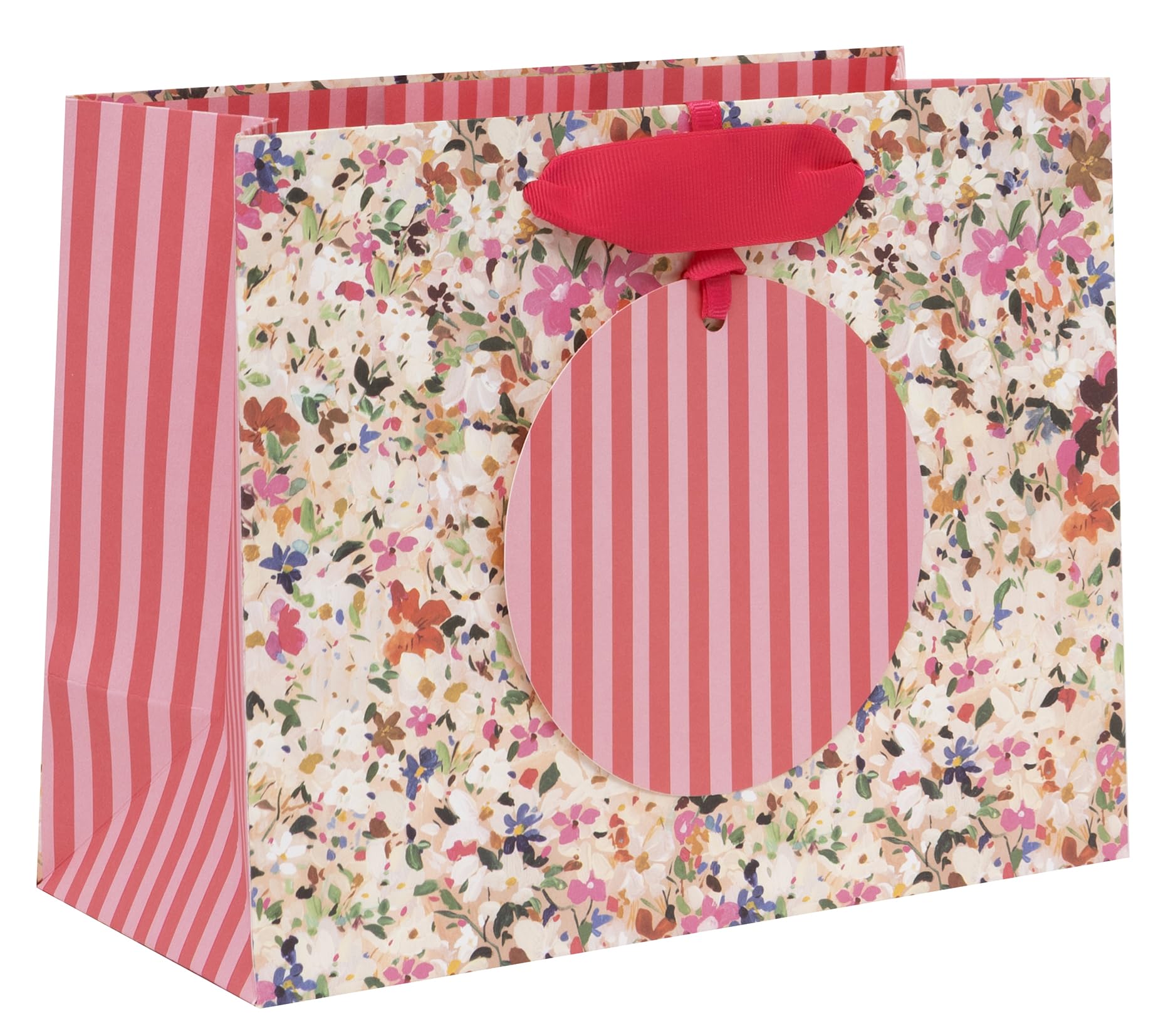 Glick Medium Landscape Gift Bag - Floral Confetti Design - 225 x 175 x 100mm