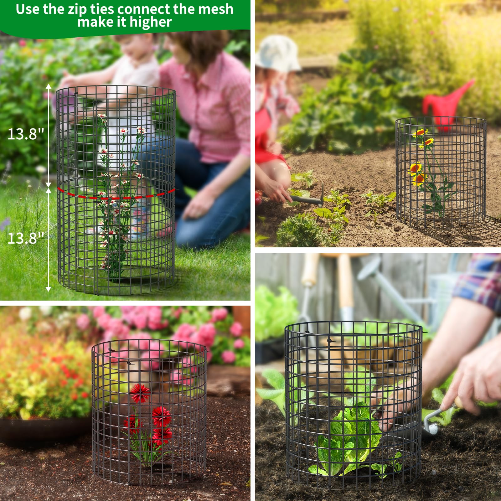 Shrub Protection From Rabbits Rabbit Protection For Gardens Metal Wire Plant Protector Rabbit
