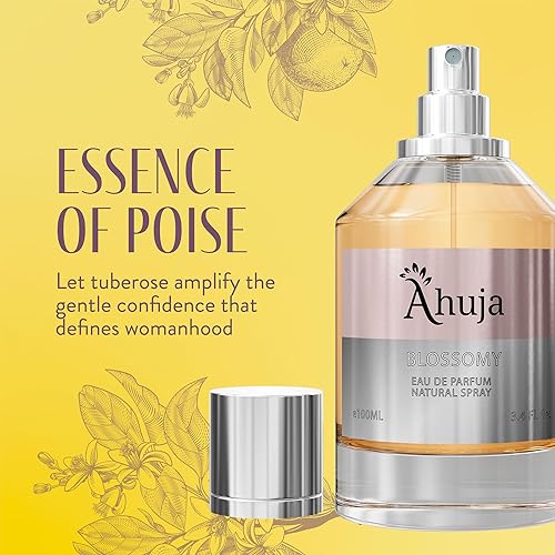 Miniatura 4 de AHUJA Blossomy Eau De Parfum 3.4oz  Perfume EDP para mujer, perfume de mamá, spray para ella, gran regalo de lujo para ella, perfume femenino con