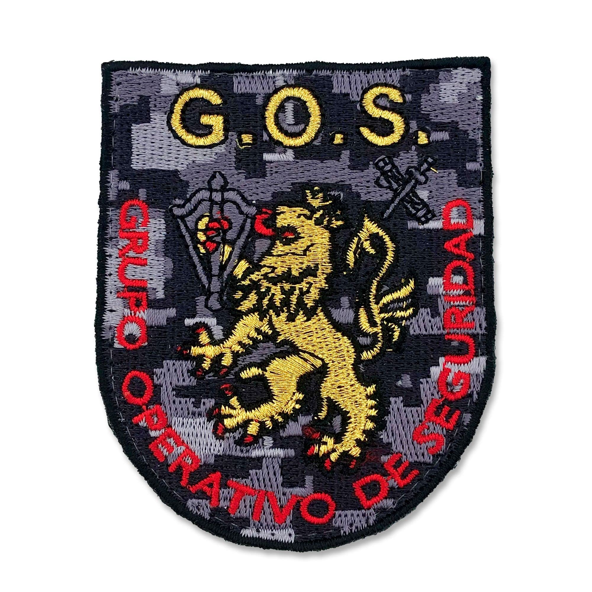 GOS Patch Security Operational Group Civil Guard, Grey, Gold, Black, Red