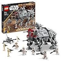 LEGO Star Wars 75337 Walker AT-TE Giocattolo da Costruire con 3 Minifigure del 212° Clone Trooper
