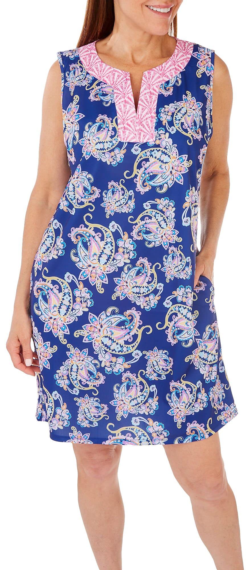 Stella ParkerWomen's UPF Summer Casual Lightweight Travel Outfit, Resort Wear Sundress for Beach, Vacation and Easter Dress