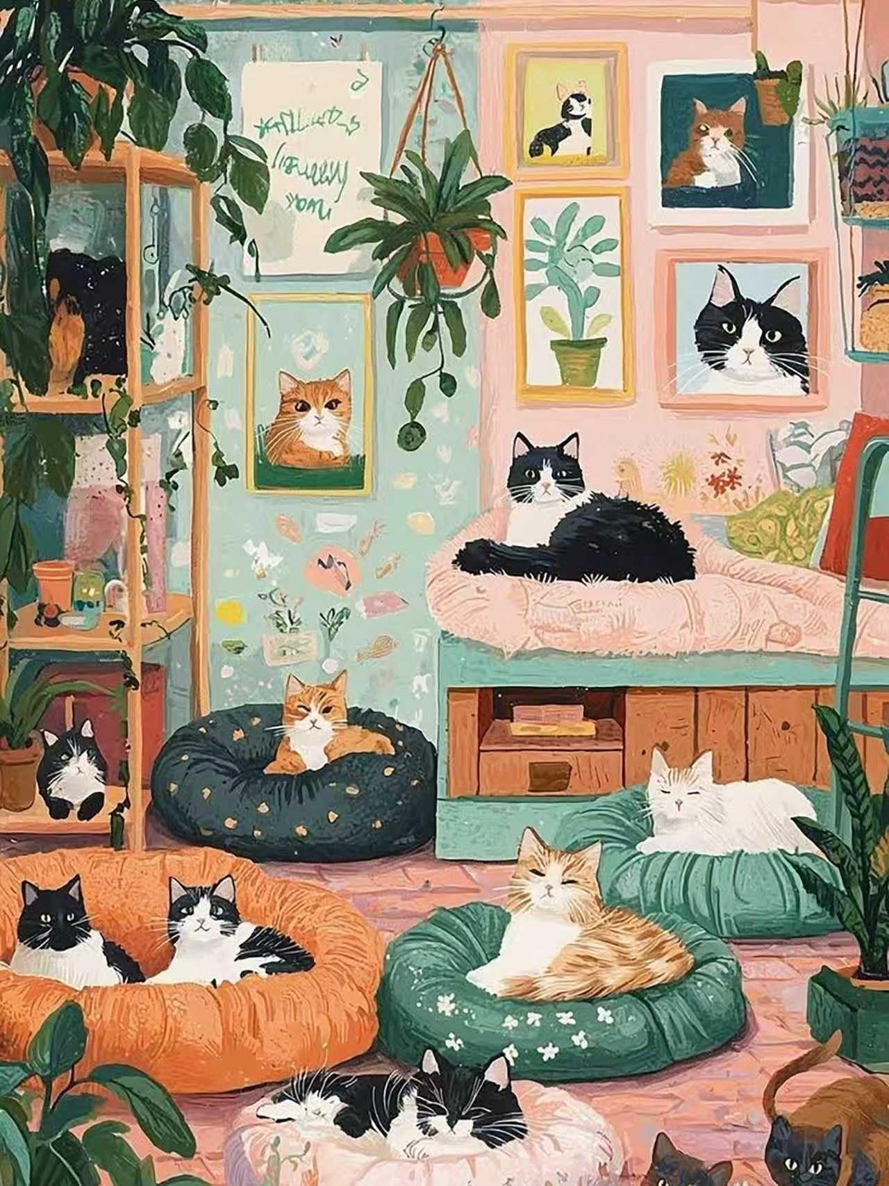 Cat Diamond Art Kit 50% Off with Code QQMU7WWF
