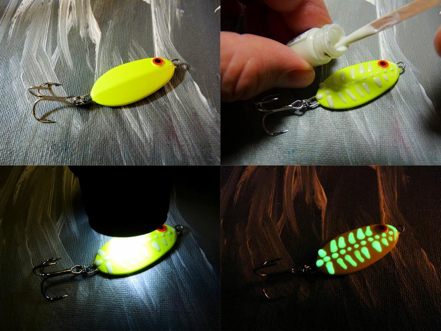 Glow-On Green Color and Green Glow, Gun Night Sights Paint. Economy Size 9.2 Ml Vial. Concentrated, Bright, Long Lasting Luminescence.