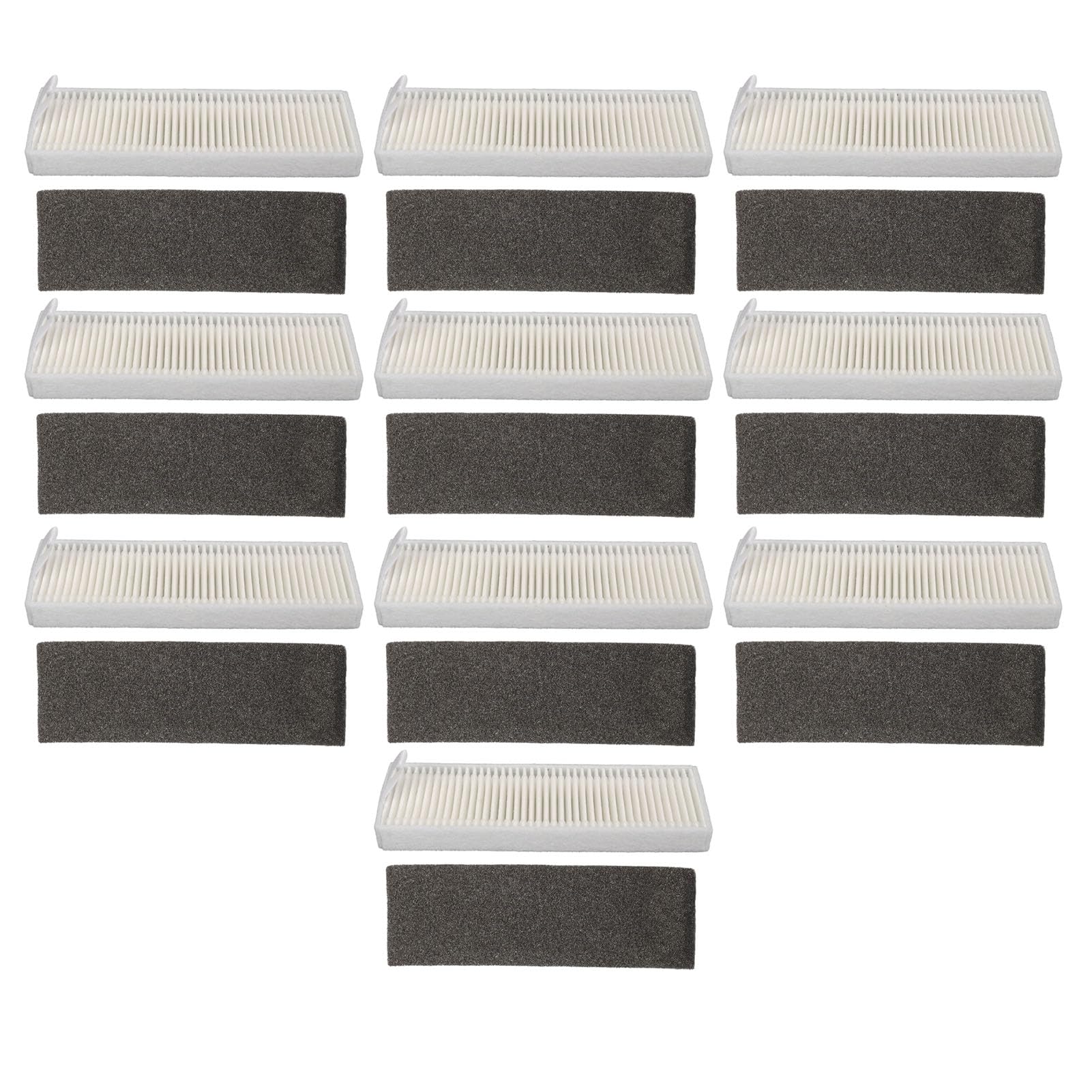 Fdit Pack of 10 HEPA Filters to Replace Tikom G8000/G8000 Pro, Honiture G20/G20 Pro, Laresar Evol 3 Robot Vacuum Cleaner