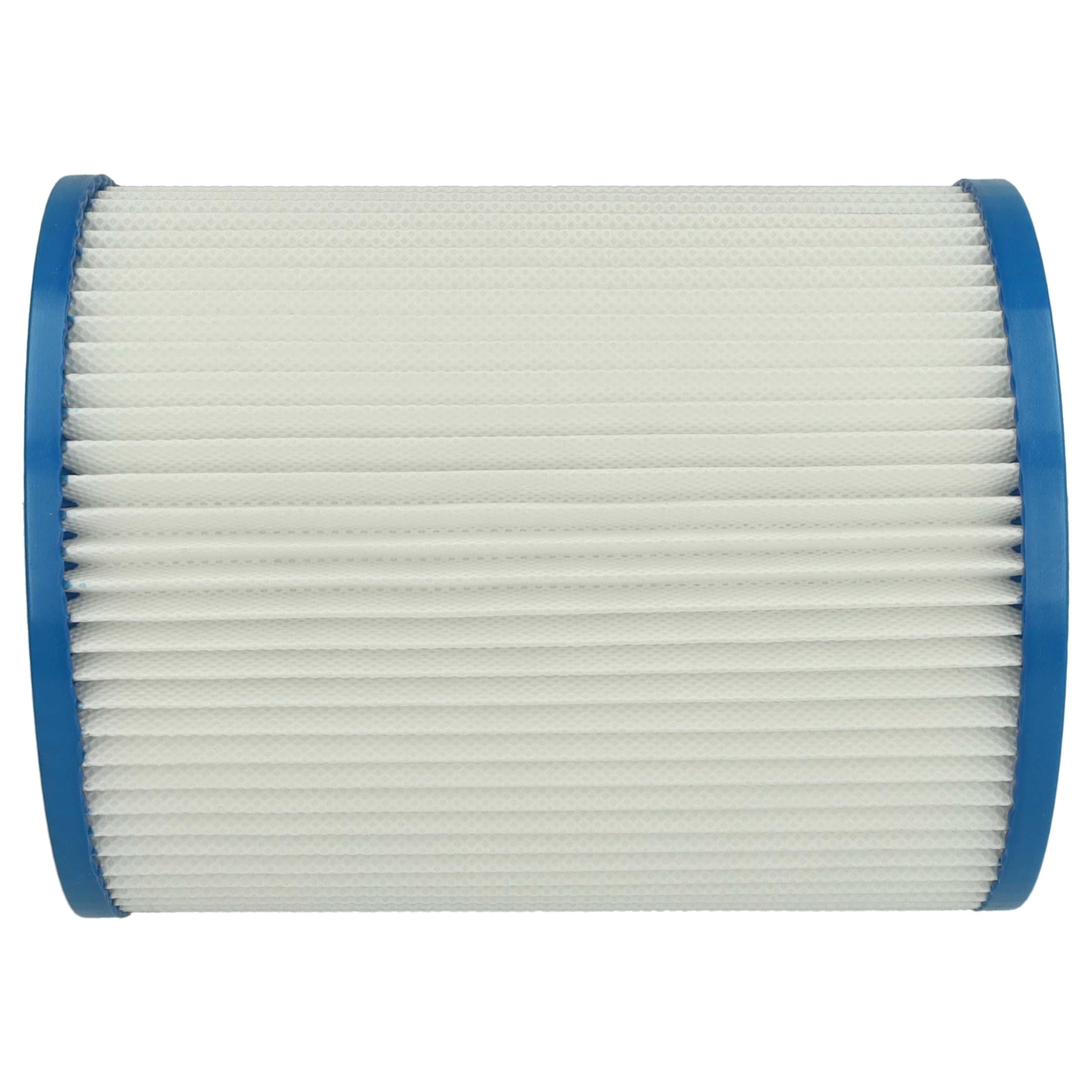 vhbw 4x Filtro plisado compatible con Fein Dustex 40, 25 aspiradora - blanco lavable