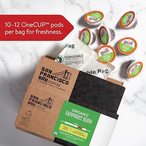 Miniatura 10 de Café de Francisco Bay OneCup 80 unidades una sola porción compatible con cafeteras Keurig K-cup