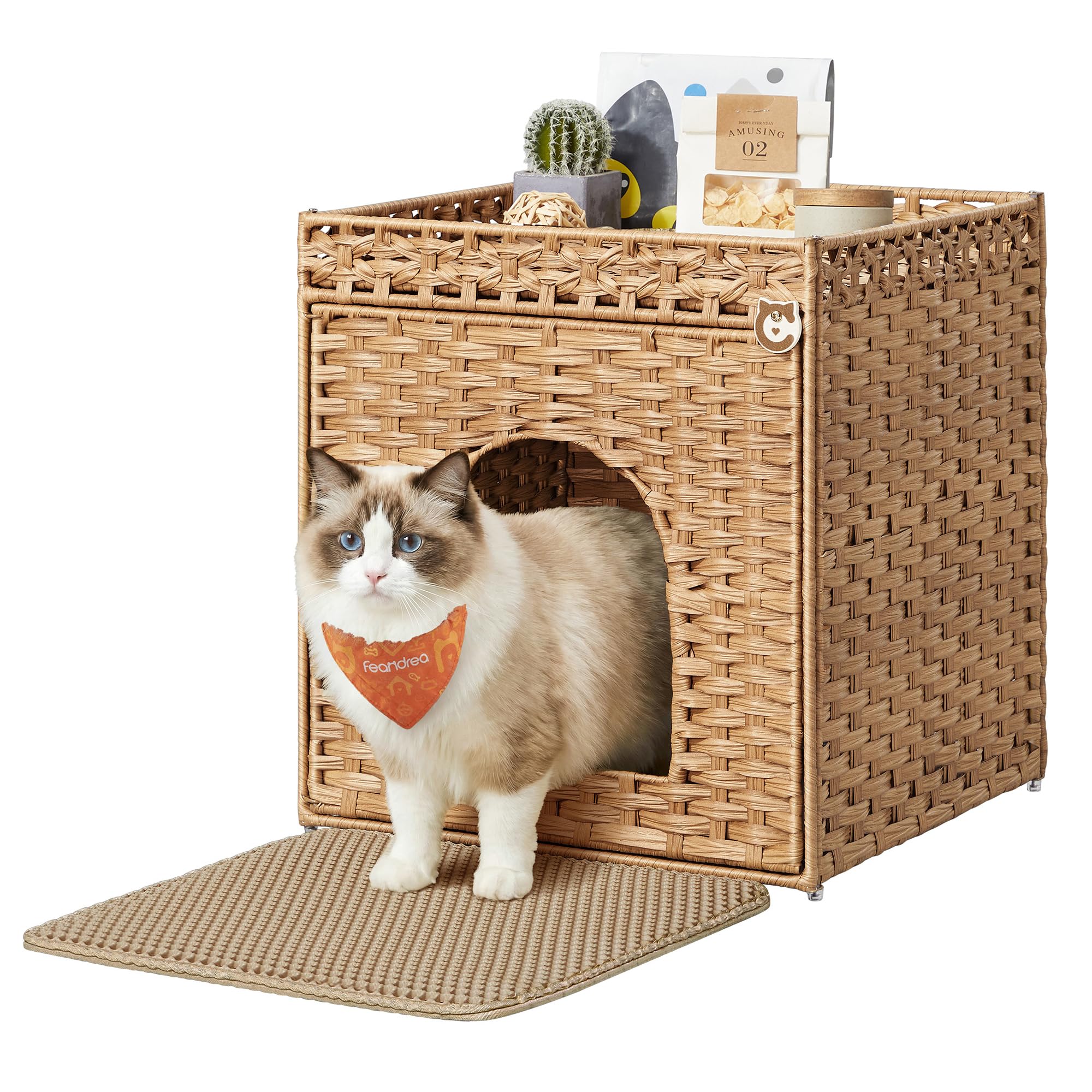 Feandrea Cat Litter Box Enclosure