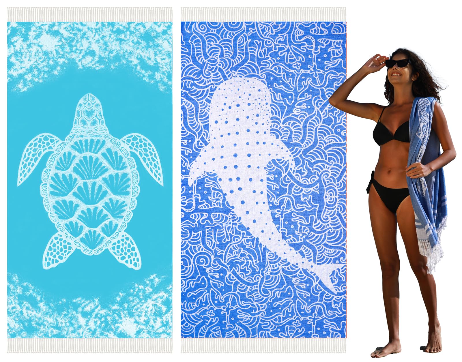 Thin Turkish Beach Towel Quick Dry Absorbent Cotton Lightweight Bath Pool Towels Extra Large Oversized Sand Free Beach Stuff Cloud Adults Gift