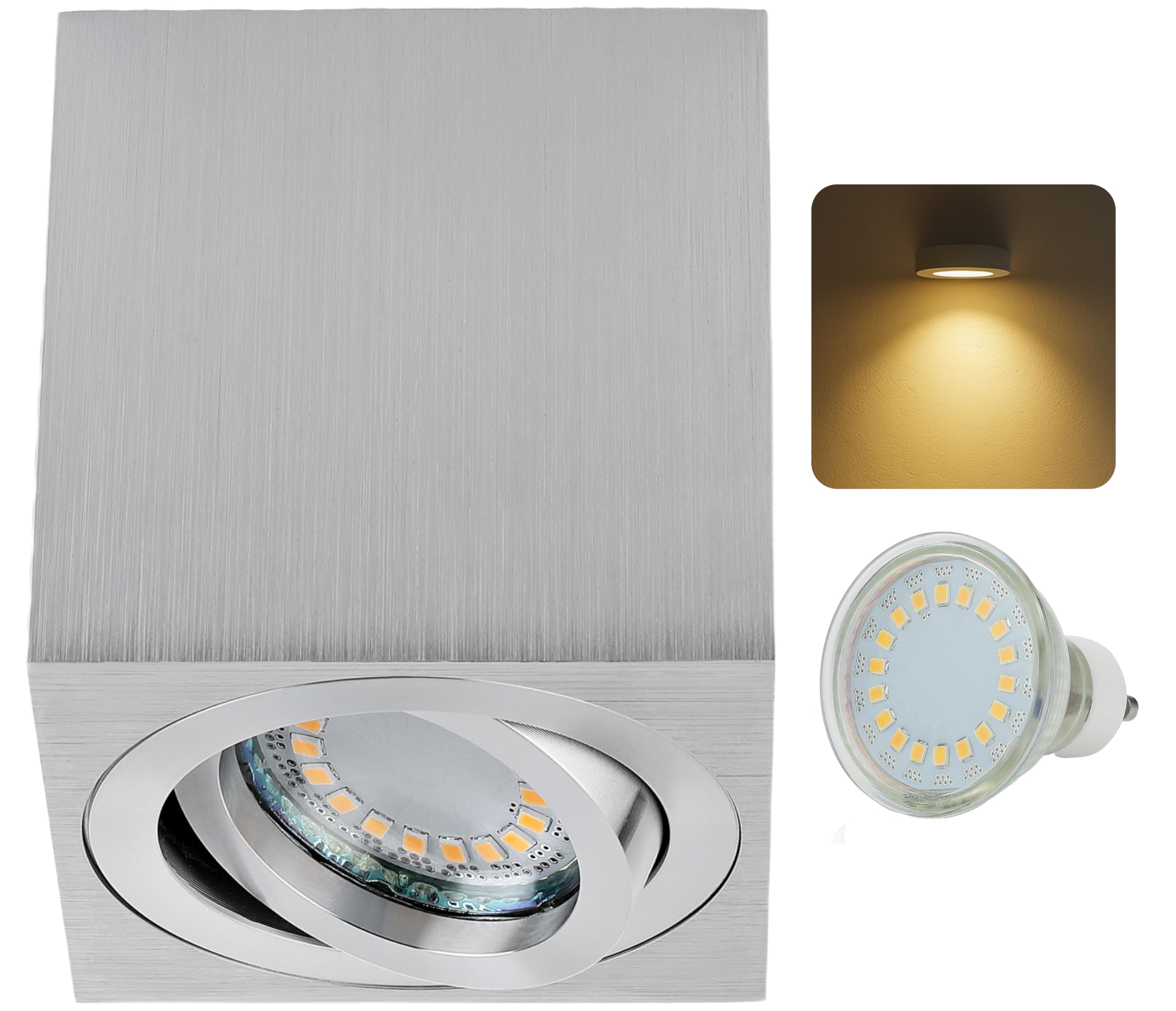 NETTLIFE Plafonnier LED Blanc Froid - 18 W Noir Diamètre 23 Cm Rond Plat IP44 Lampe De Couloir Etanche Pour Salle De Bain Cuisine Couloir | Leroy Merlin