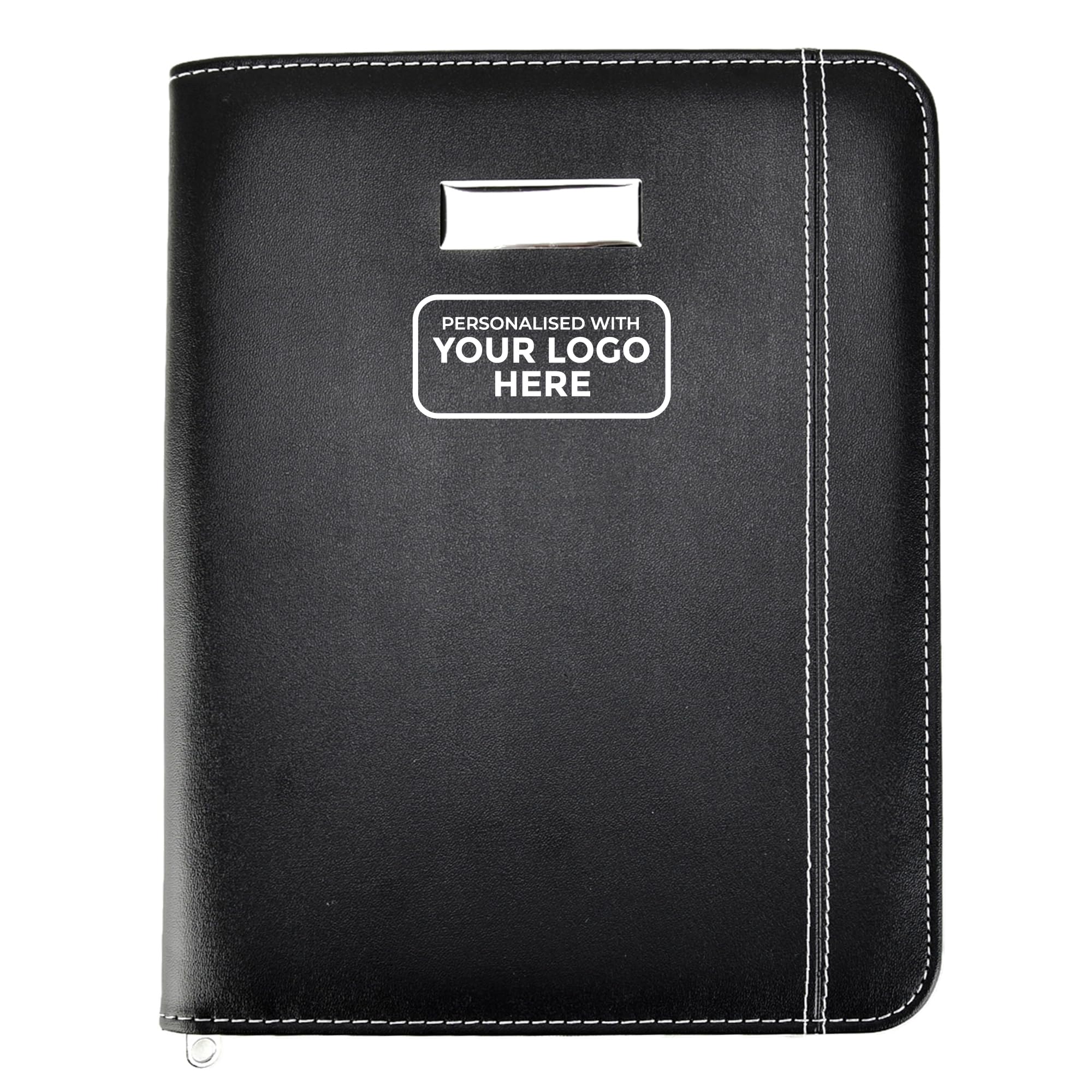 Arpan Personalised Custom Logo A4 Zipped Conference Folder Executive Portfolio Professional Business Document Case Bag Organiser (Customize with Logo) — image 1