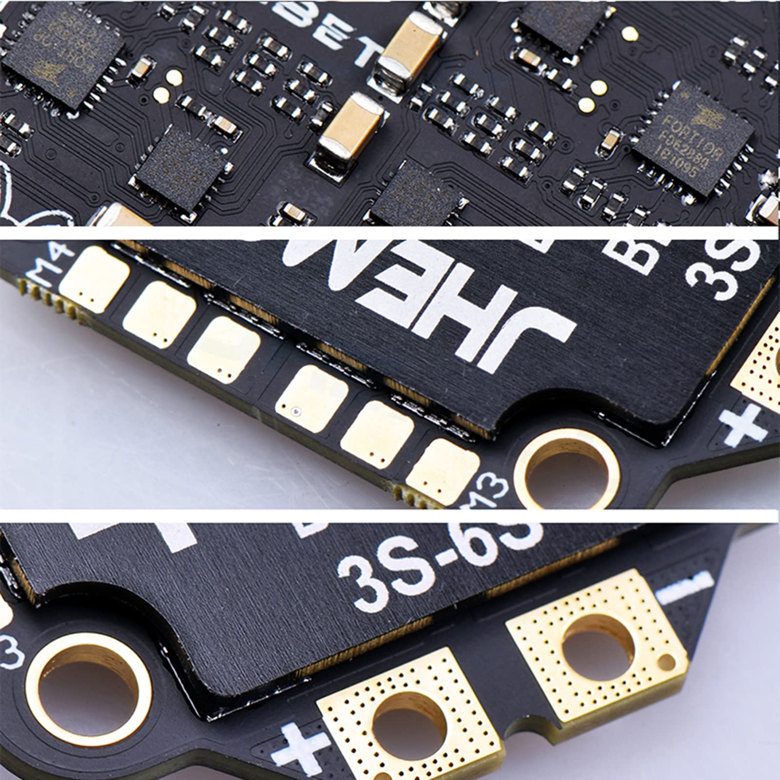 Zestaw JHEMCU ESC do Samolotu Zestaw ESC Samolot Combo RuiBet 55A 4 w 1 BLHELI S Dshot600 3 6S 30,5 Mm M4 z Miernikiem Prądu do Części FPV Freestyle (45A)