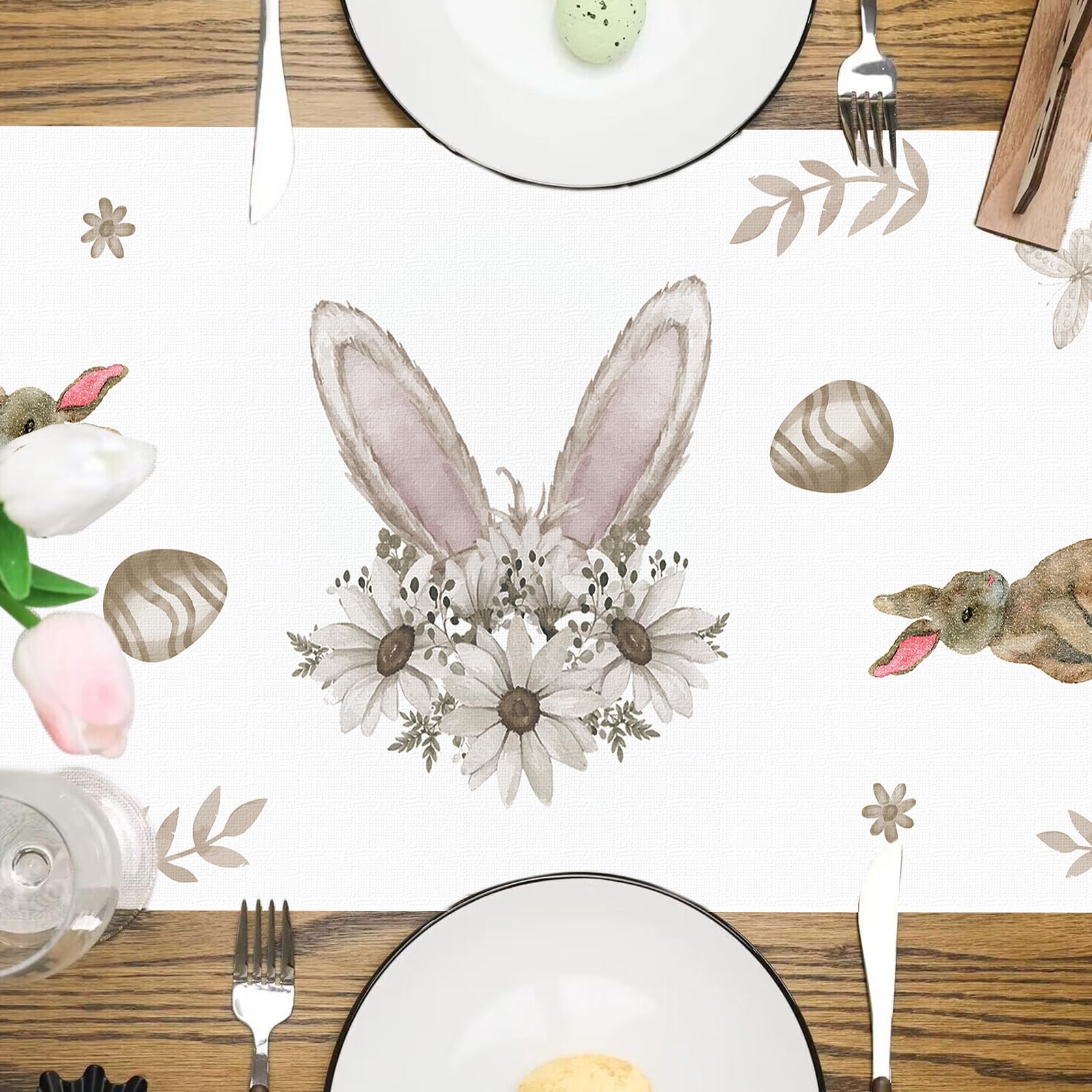 【日本未発売】ビレロイ＆ボッホ イースター テーブルランナー ドイツ ビレロイボッホ イースターテーブルランナー おかあさんうさぎ