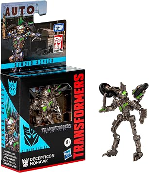 Transformers Oyuncaklar Stüdyo Serisi Çekirdek Son Şövalye Decepticon Mohawk, 3,5 inç Dönüştürücü Aksiyon Figürü, 8+