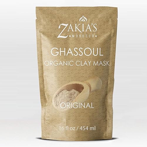 Ghassoul lava máscara de arcilla. Máscara facial natural orgánica y tratamiento y cuidado de la piel 1 libras