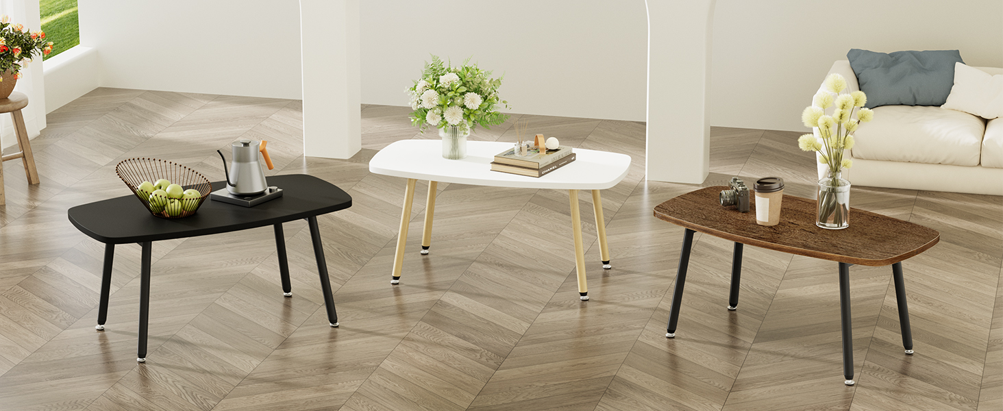 Amazon.com: WOHOMO Folding Coffee Table 39.3'' Black Coffee Tables