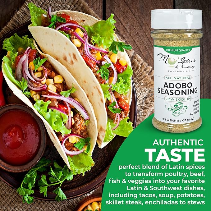 Mo'Spices Adobo Seasoning - Bajo en Sodio - Sin Gluten miniatura 4