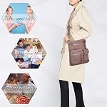 Angelkiss Petit Crossbody Cell Phone Purse pour les femmes Mini Porte-messenger sac à main avec beaucoup de poches