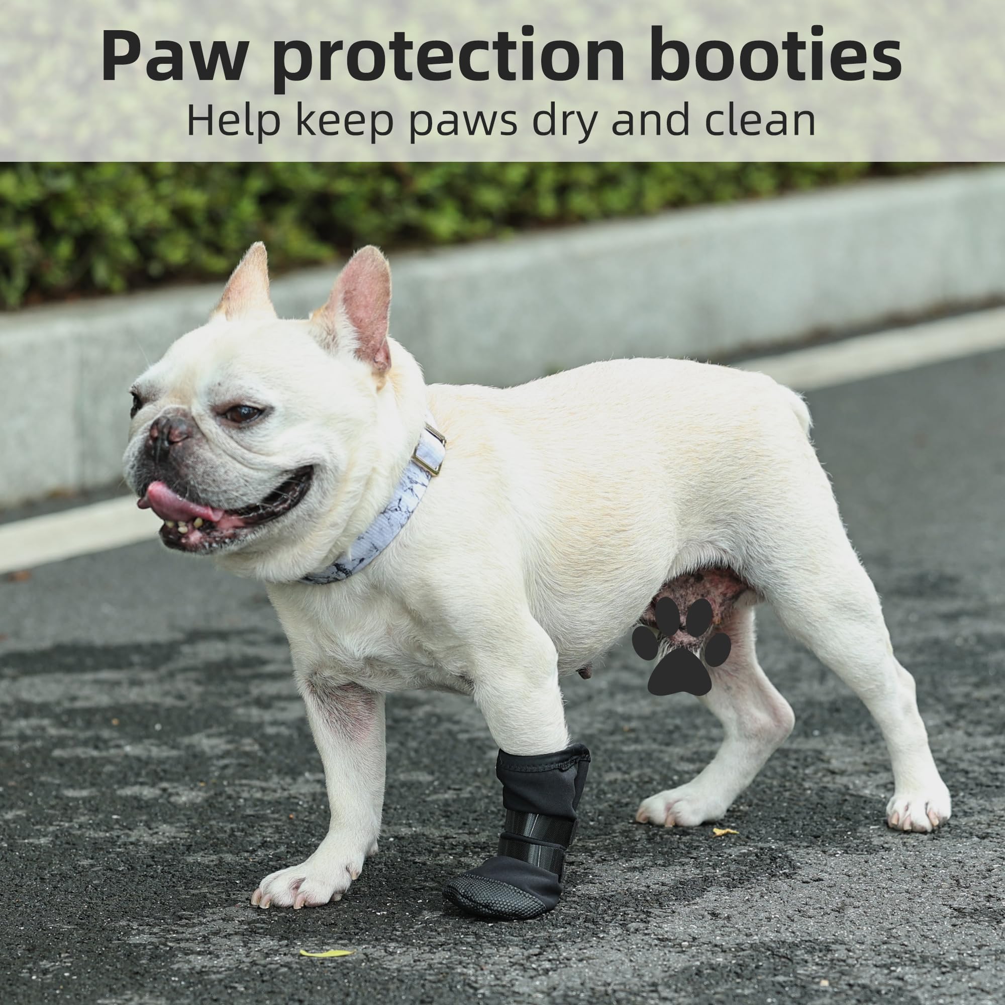 ETIAL Dog Paw Wound Recovery Boot, Breathable Dog Bootie for Injured Paw, Anti-Slip Dog Shoe with Self-Adhesive Strap, Dog Paw Protector for Outdoor Walking & Keep Dogs from Licking Wounds (M) - image 4