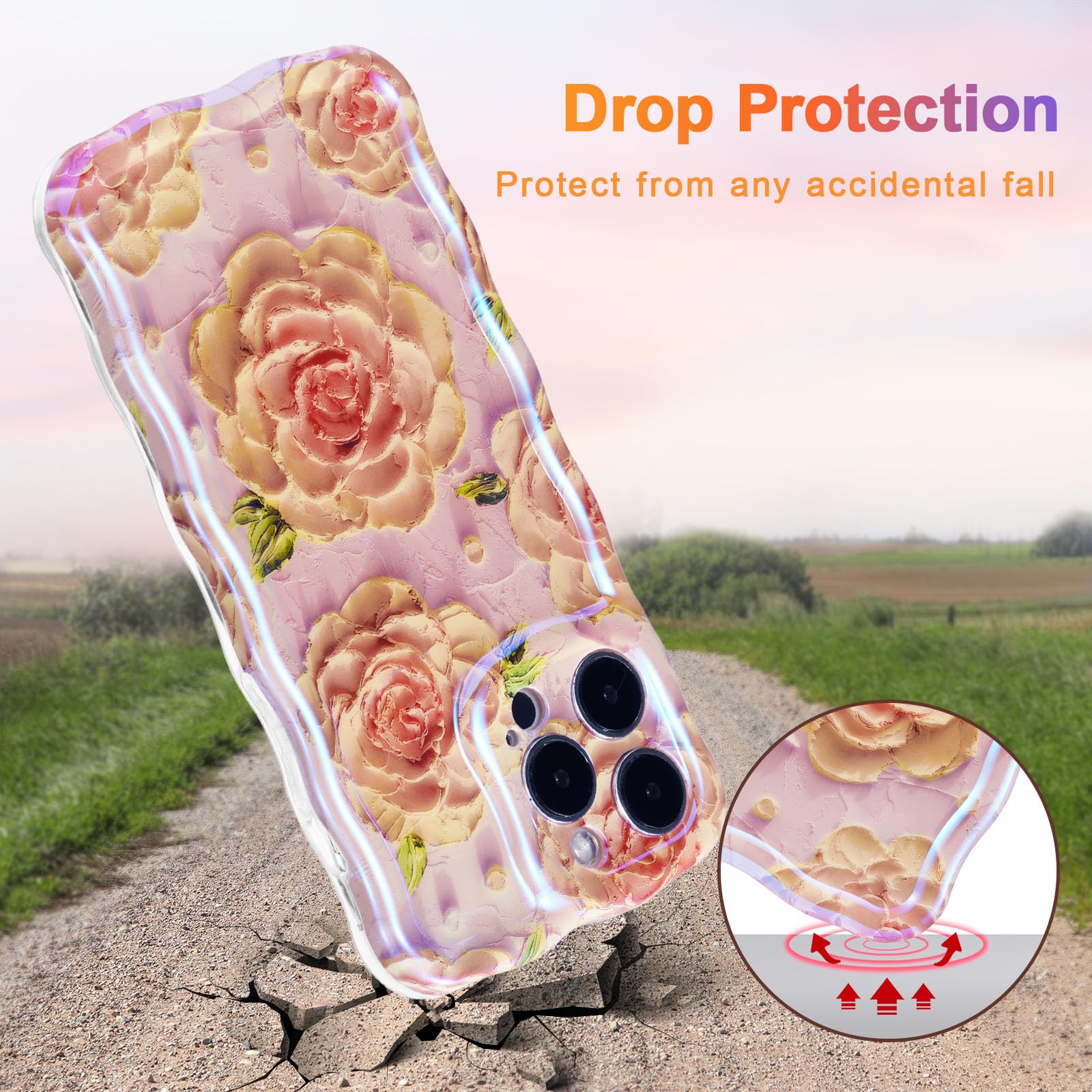 Amazon.com: EYZUTAK Case for iPhone 16 Pro Max, Colorful Retro Oil