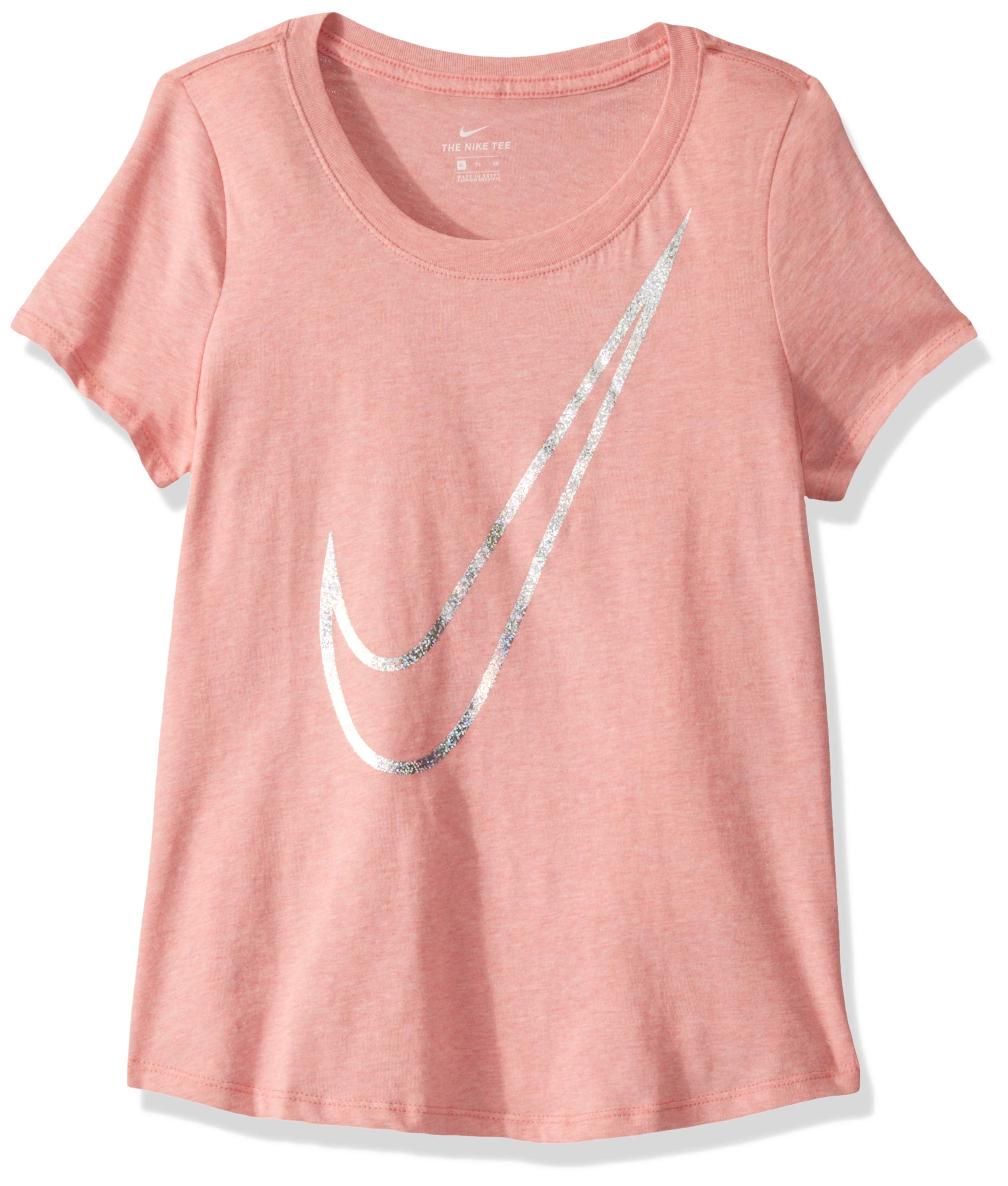 Nike Girls Sportswear Tee Scoop Shine Swoosh