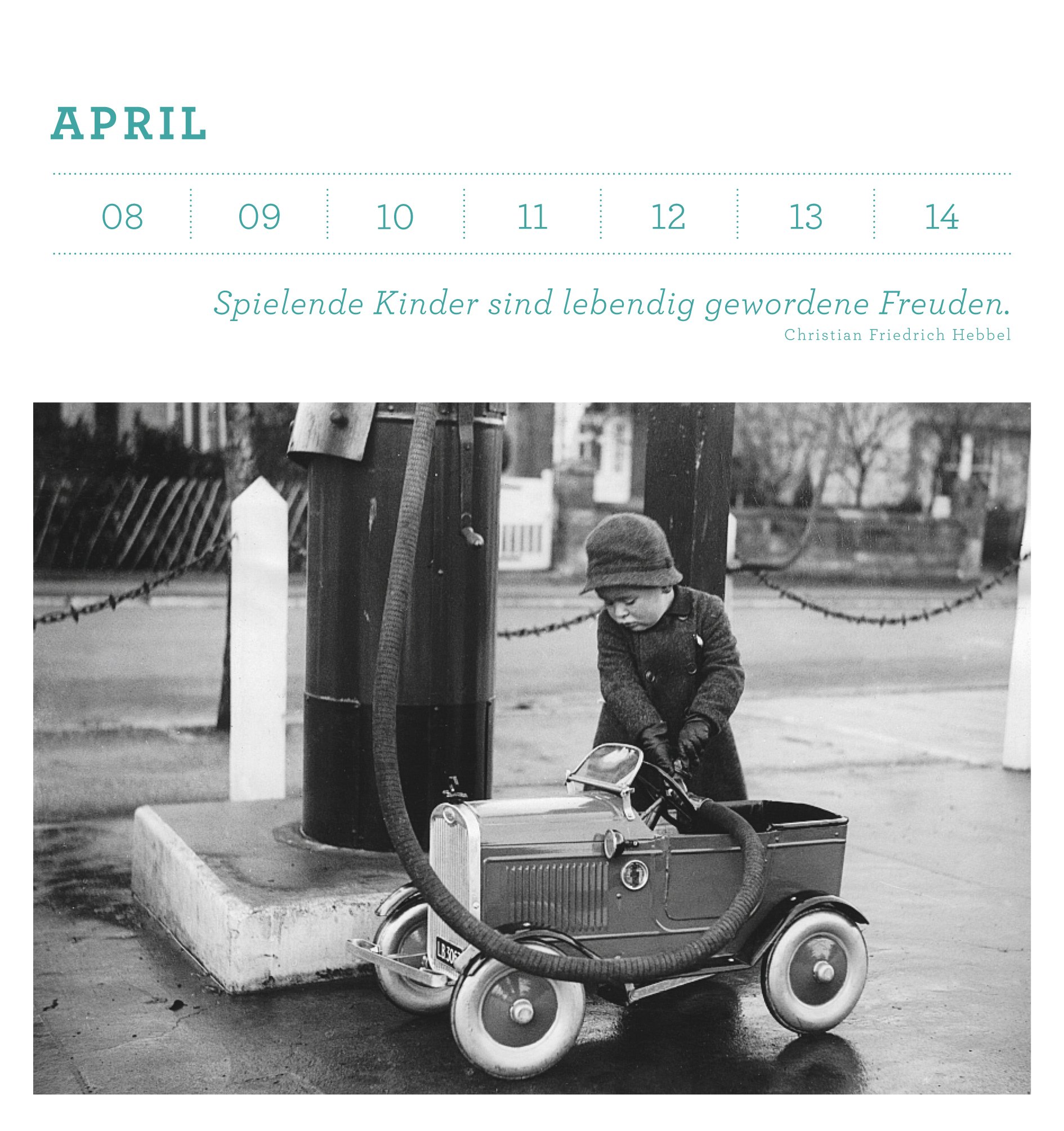 Eine Fotoreise durch das ganze Jahr: Immerwährender Tischkalender mit heraustrennbaren Postkarten