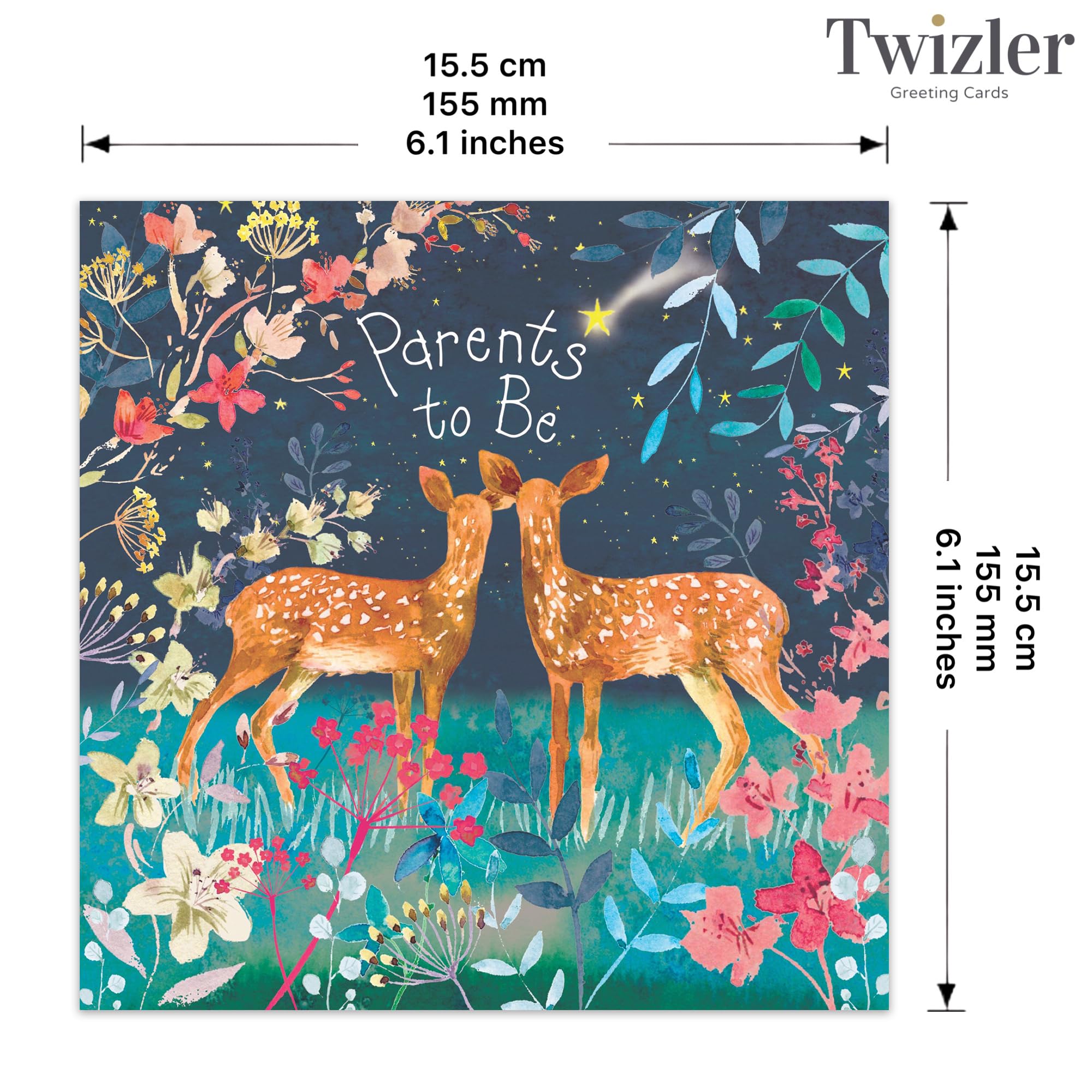 Twizler Biglietto "Parents To Be" | Auguri Per Futuri Genitori | Biglietto Per Mamma E Papà Con Busta Rossa