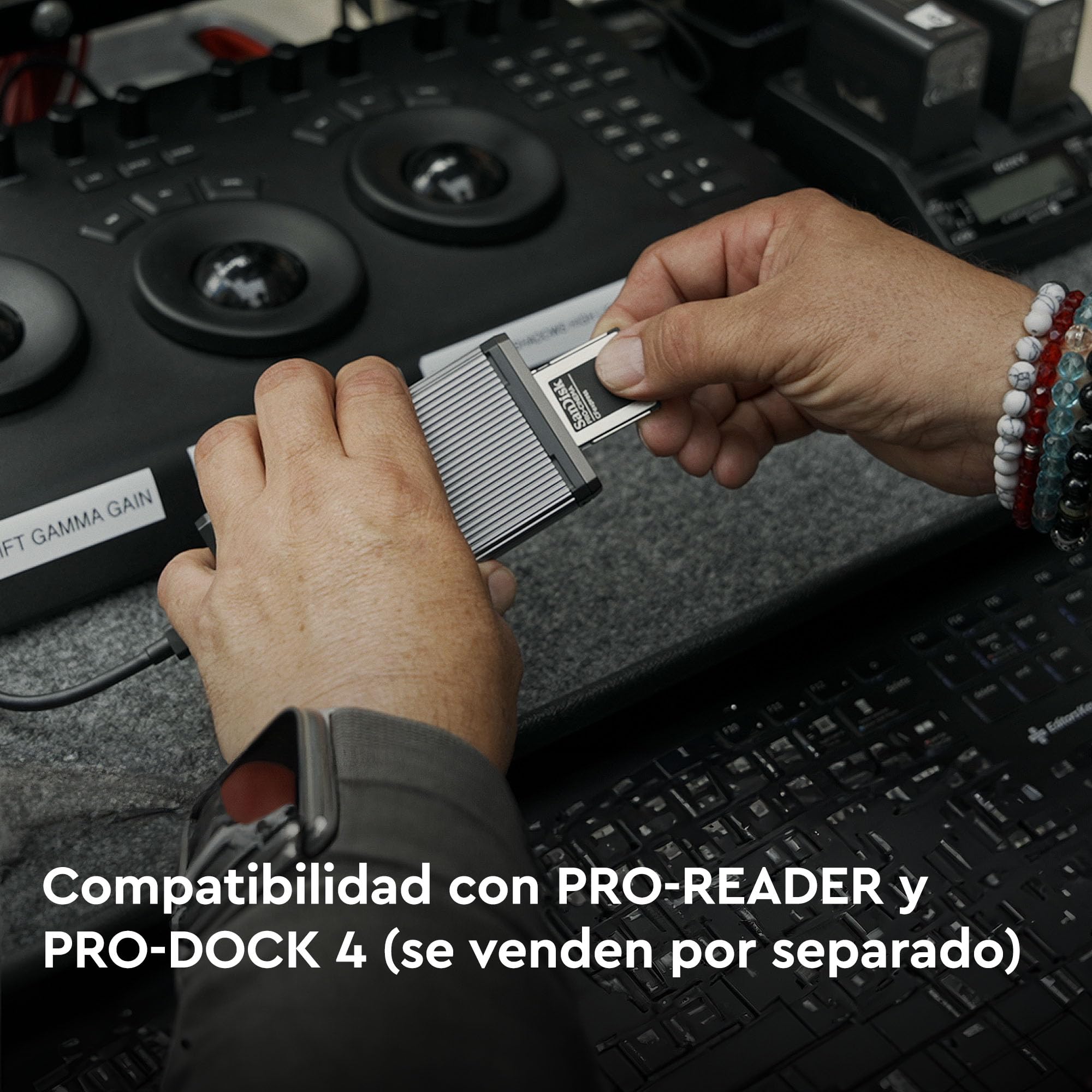 SanDisk 640 Go Pro-Cinema CFexpress Tarjeta Type B, para Grabar vídeos 8K impecables, con una Velocidad de hasta 1700 MB/s y Resistencia a caídas de hasta 1 Metro