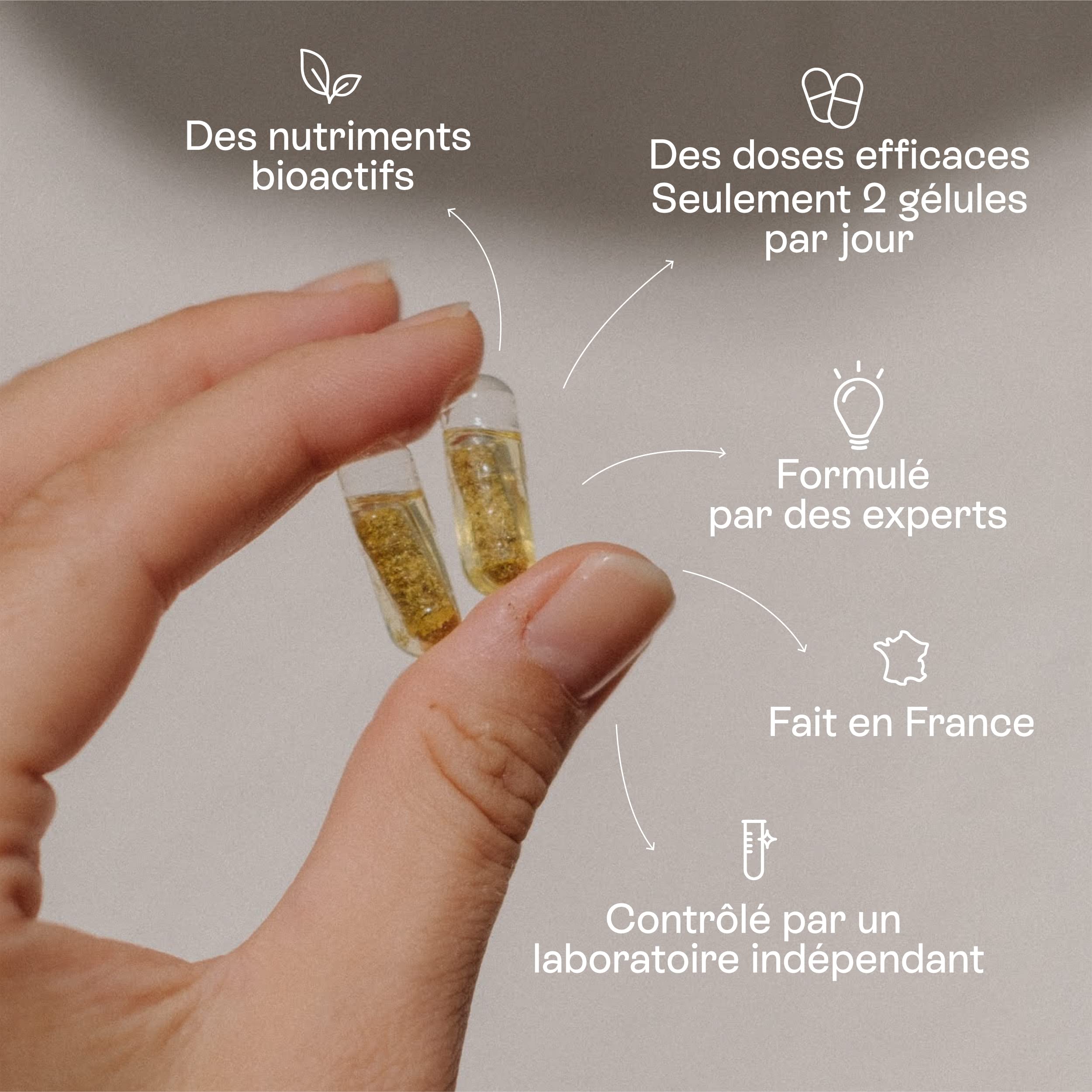 Jolly mama! Baby Bump | Multi-Vitamines Grossesse | Avec DHA, Choline, Vitamine B9 Active Quatrefolic | Fabriqué en France | Cure 1 Mois, 60 Gélules