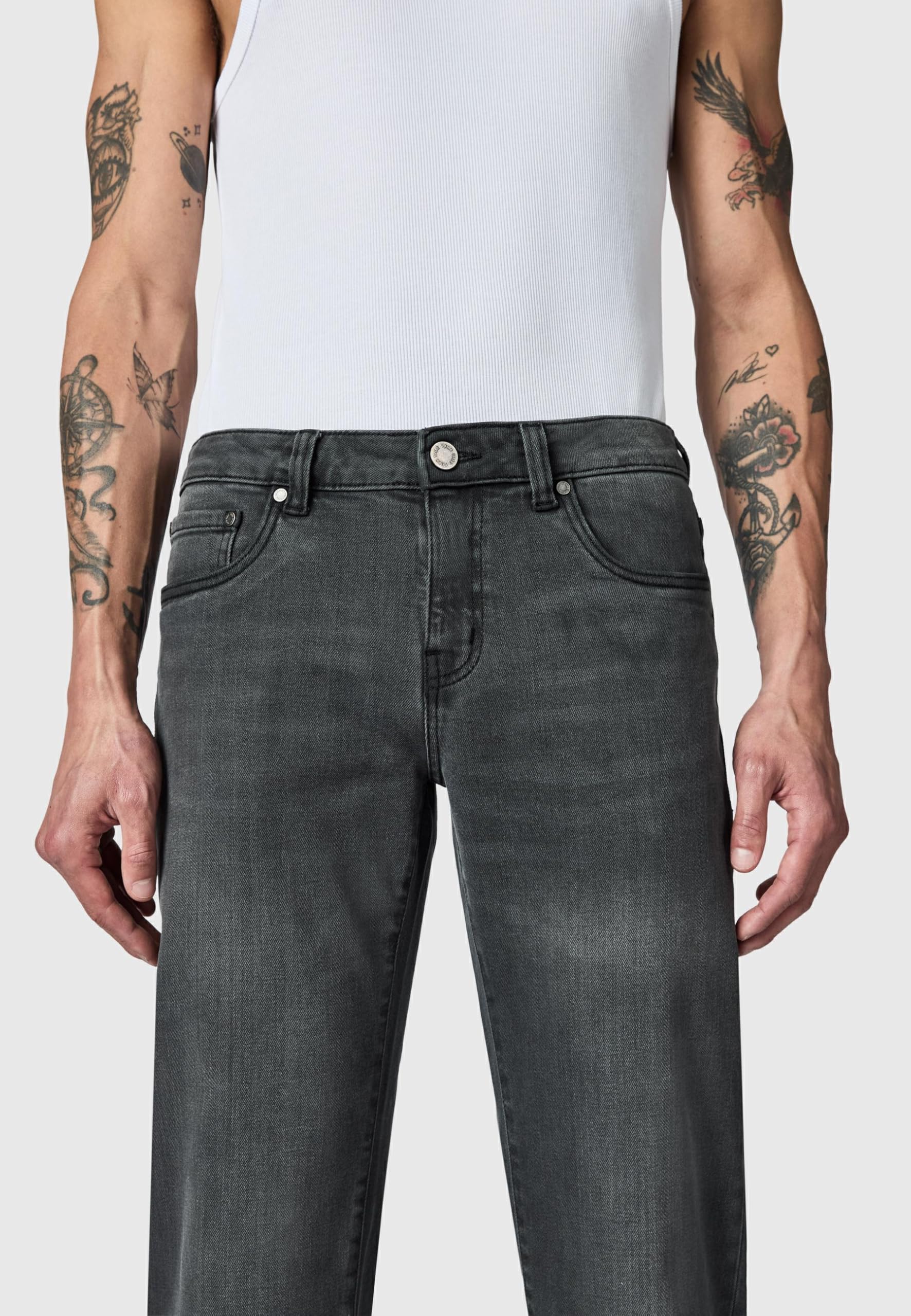 Peak Time Herren Straight Jeans Mid Waist elastische 5-Pocket Denim mit Bio-Baumwolle (GOTS Zertifiziert) Orbis