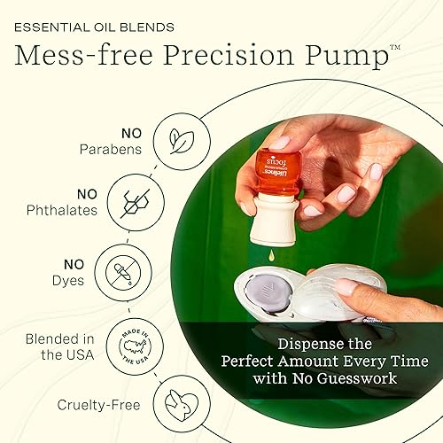 Miniatura 5 de Lifelines Paquete de 2 piedras táctiles de puesta a tierra con aroma y juego de aceites esenciales, difusores de aceite esencial portátiles con