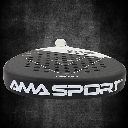 Miniatura 5 de AMA SPORT Raqueta de pádel Superficie de Fibra de Carbono con núcleo de espuma EVA Memory Flex Core Pádel Raqueta de Tenis Raqueta de Pádel Ligeras