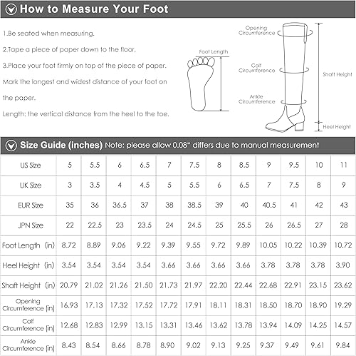 Miniatura 6 de DREAM PAIRS Botas altas hasta el muslo para mujer, tacones por encima de la rodilla, botas largas y sexys con punta puntiaguda