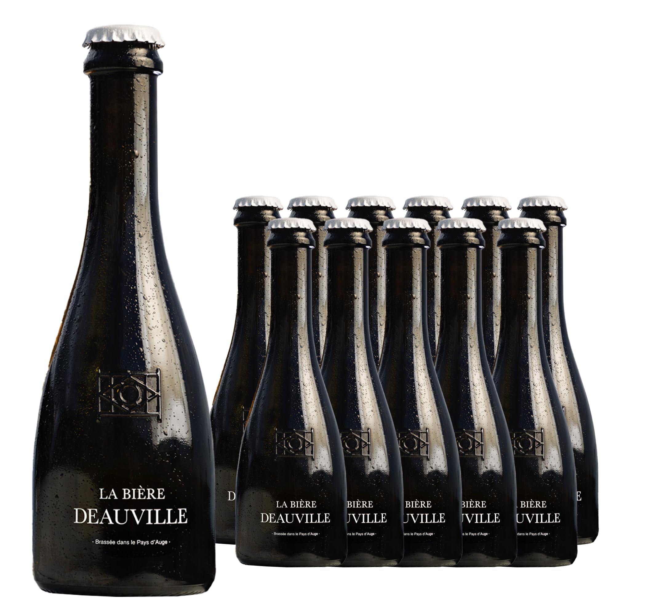 La Bière Deauville, Bière Blonde Pale Ale de la Côte Fleurie, Brassée en Fermentation Haute, 33 cl (Lot de 12 bouteilles)