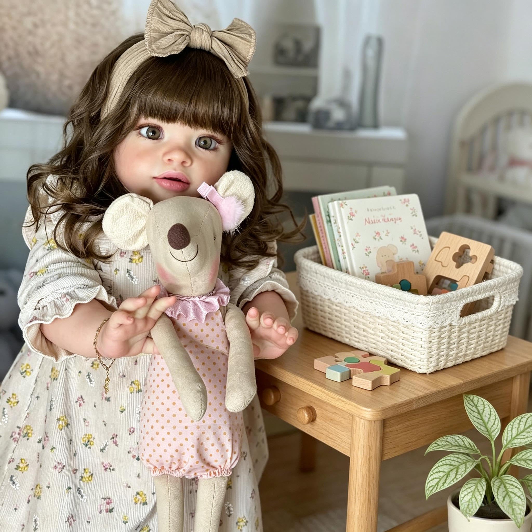 51 cm Reborn Baby Dolls Pippa Realistyczne Reborn Maluch Lalki Dziewczyna Tkanina Body Wygląda Prawdziwie Realistyczne Maluch Baby Doll Miękki Winylowy Silikon Niemowlęta Lalka z Akcesoriami