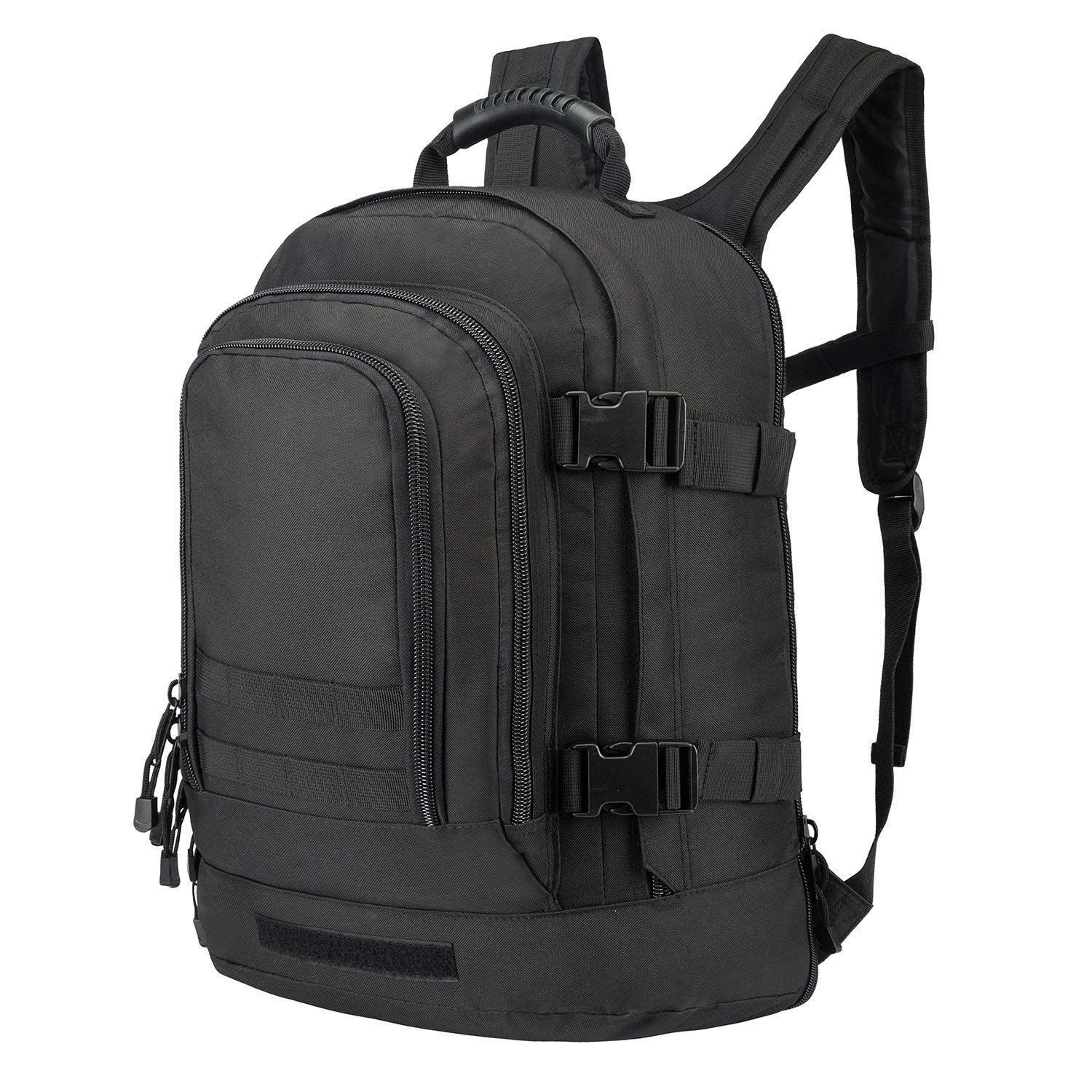 Greencity Laptop Backpacks Tactical 3 Day Expandable Bug Out Bag Classic Case Travel Hiking，Black